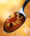 Spoon full of alphabet soup